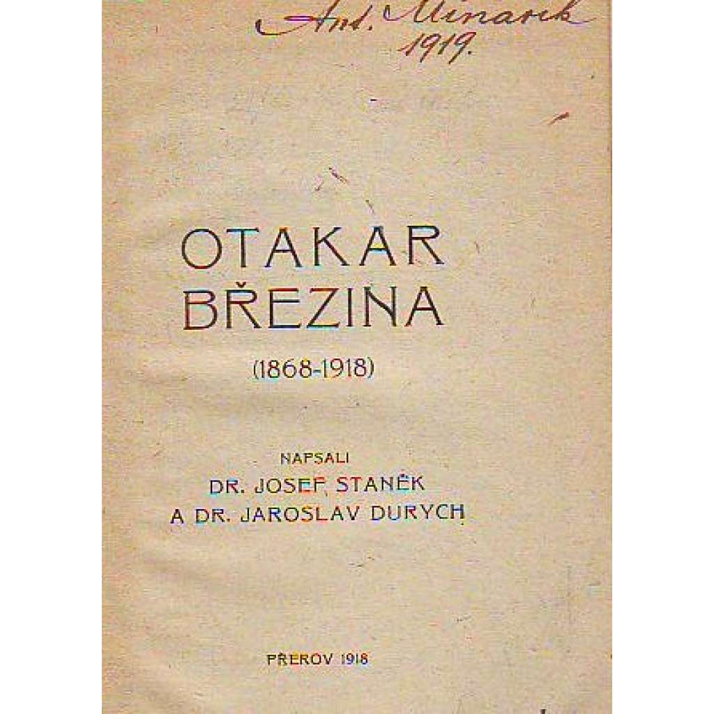 Otakar Březina (1868 - 1918) [biografie, Březina]